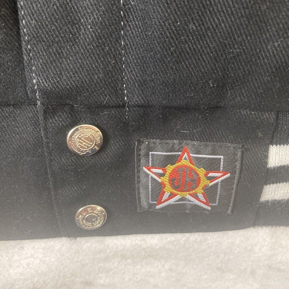 Vintage JH Design Cincinnati Reds  MLB Heavy Cotton Twill Jacket 3XL EUC BLACK - Picture 8 of 16